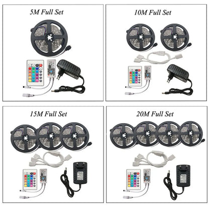 Smart RGB LED Strip Lights with Wi-Fi Connectivity