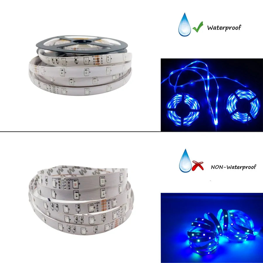 Smart RGB LED Strip Lights with Wi-Fi Connectivity